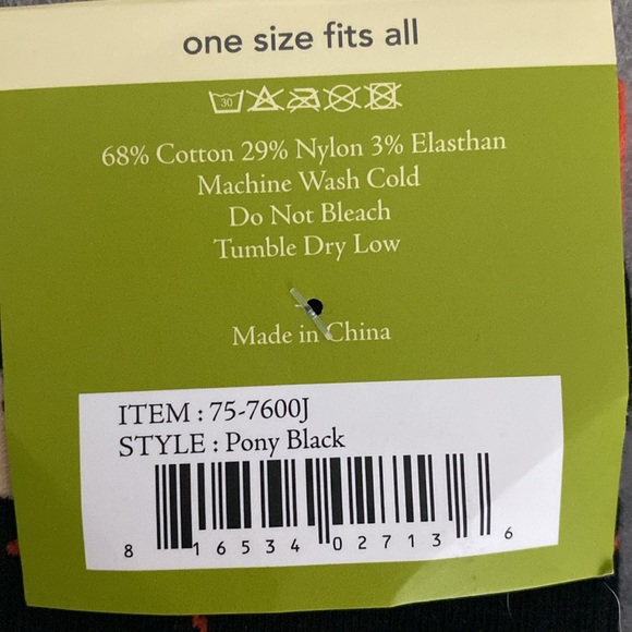 Rick Paper Flower Horse Socks - Picture 5 of 6